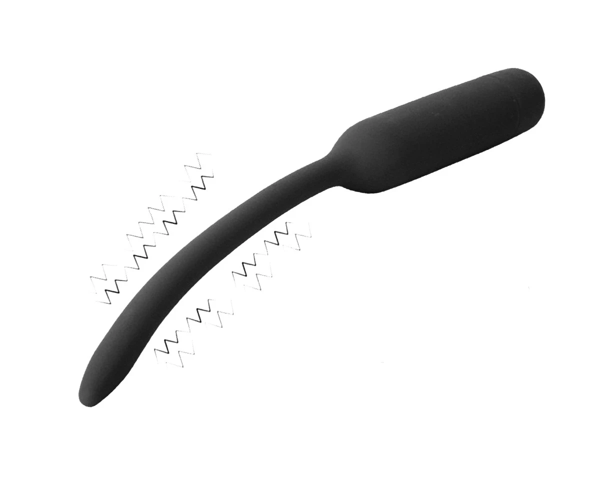 Miraco Urethral Vibrator 10 Speed Sound Dilator Insert Penis Plug Black