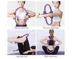 Yoga Pilates Ring Fitness Circle Training Exercise Purple