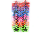 Assorted Coloured Star Glasses (Pack of 12)