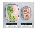 Glass Food Storage Containers With Lids Airtight - 10 Pack Meal Prep Containers