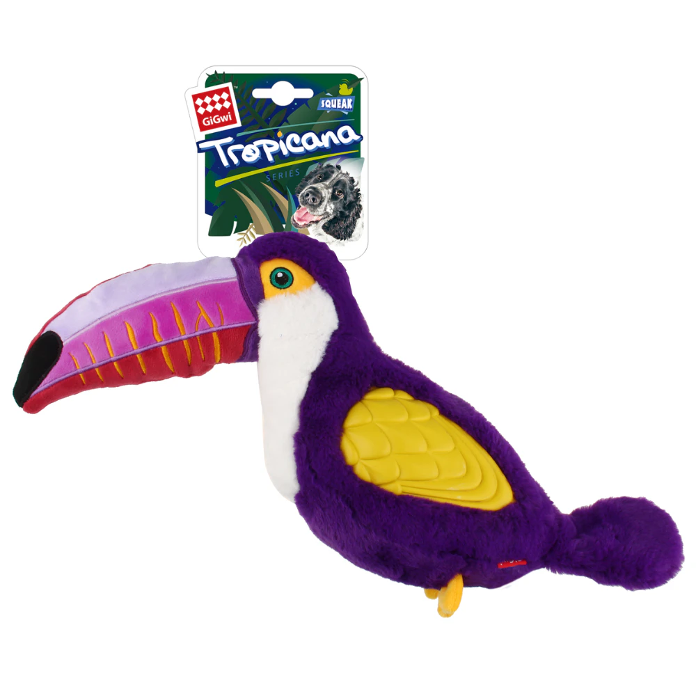 GiGwi Tropicana Toucan w/TPR Purple