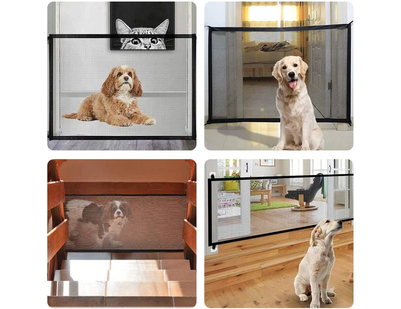 Stair Safety Gate, Barrier Dog, Door Safety Gate, Dog Guard, Dog Barriers, Foldable Divider Install,180 * 72cm