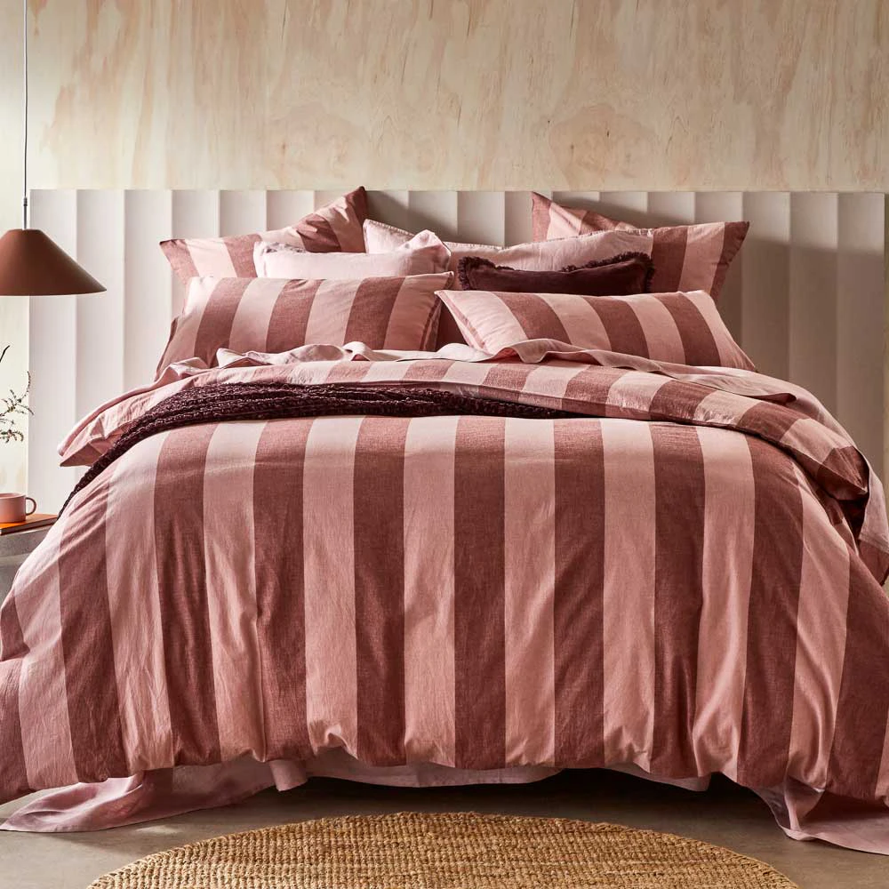 MyHouse Lena Quilt Cover Set Rose - King