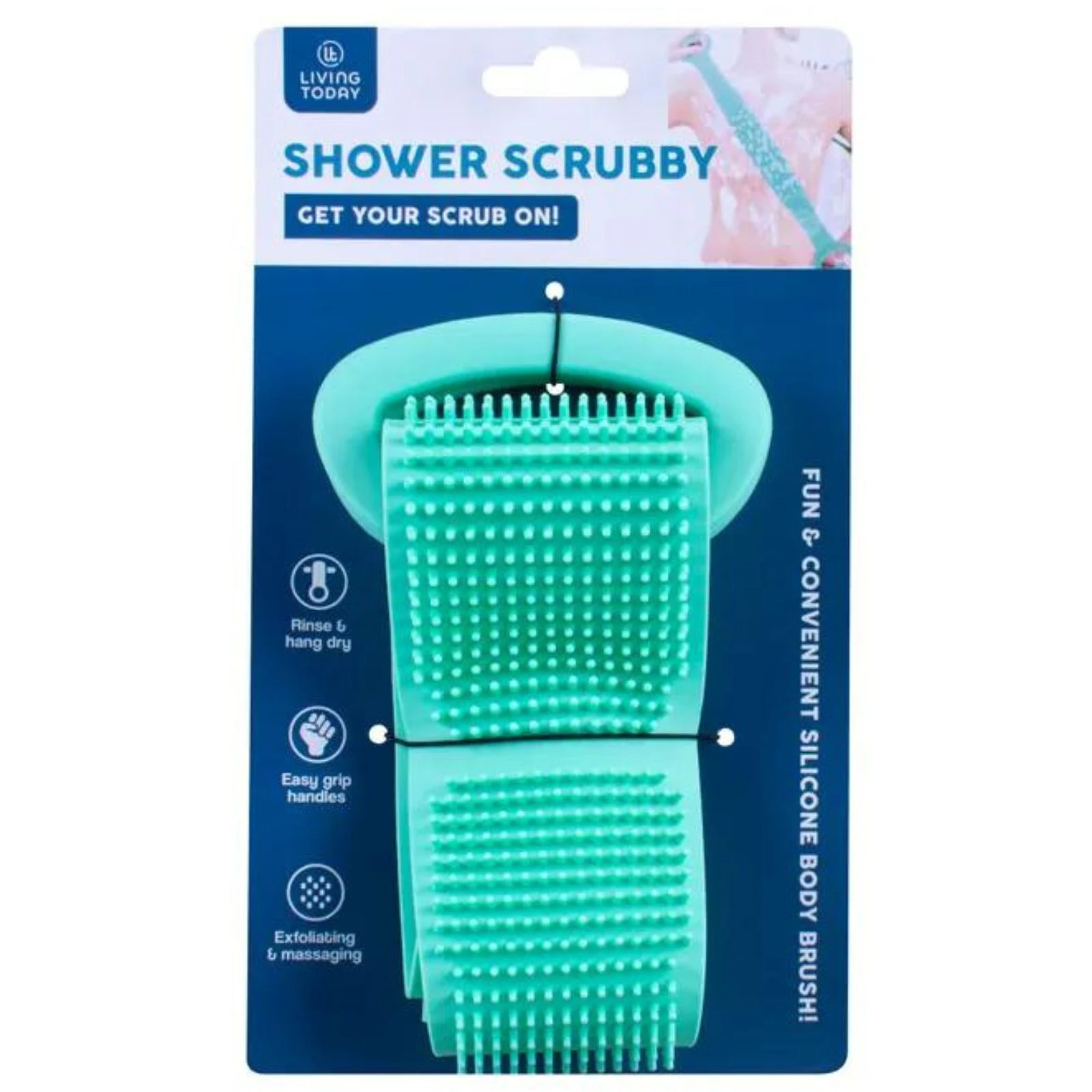 Shower Scrubby Shower Body Scrub Skin Scrubber - Assorted Colours