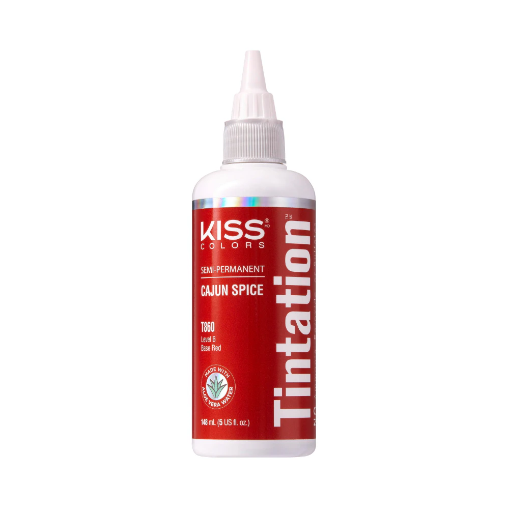 Kiss Tintation Semi-Permanent Hair Colour with Aloe Vera 148ml Cajun Spice T860