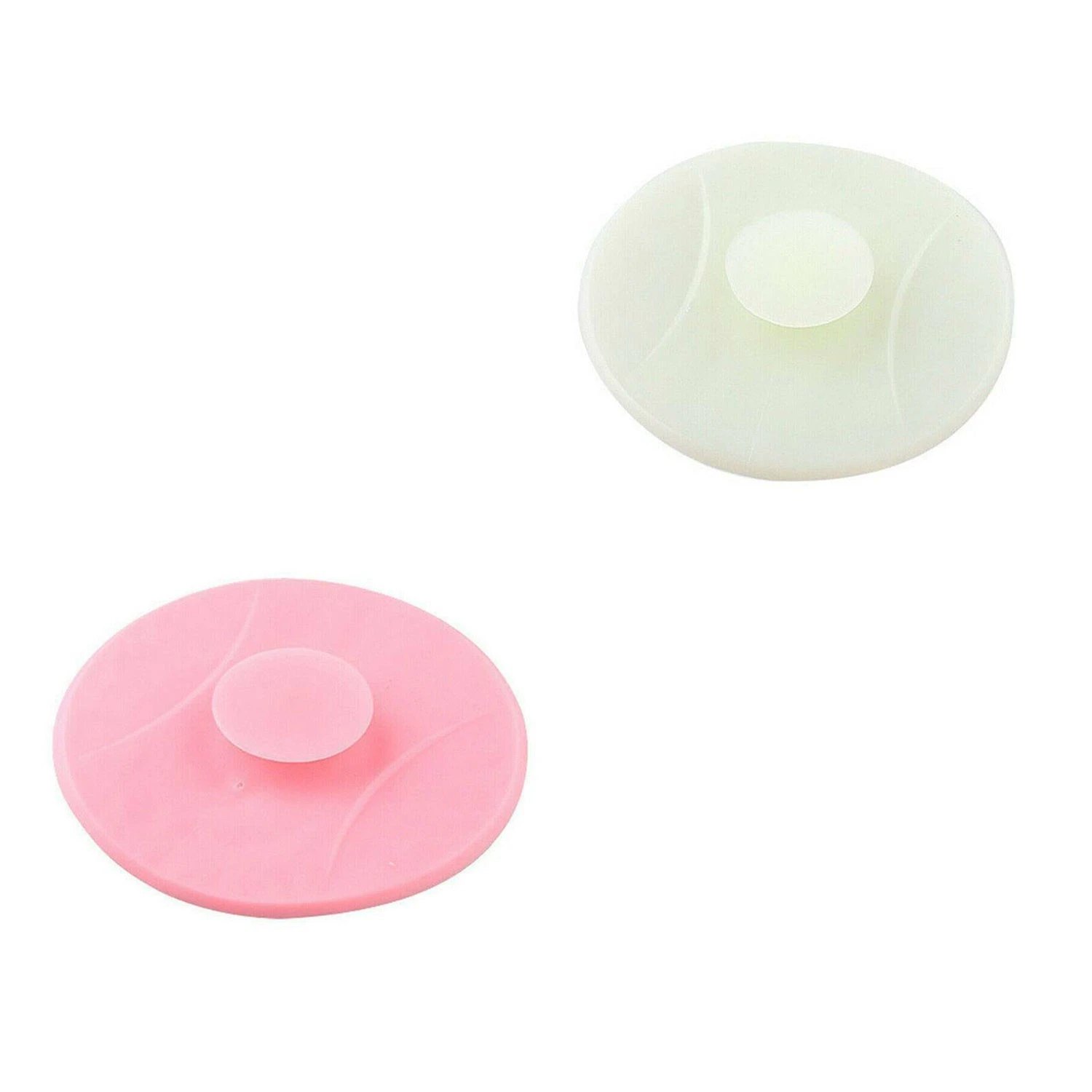 Home Kitchen Sink Universal Drain Plug - Pink x1 Beige x1