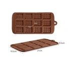 Mini Chocolate Bar Flexible Silicone Mold Candy Chocolate Cake Jelly Mould - 2x