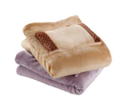 Multifunctional Winter Warm USB Heated Electric Blanket Home Office Travel Rug-Camel