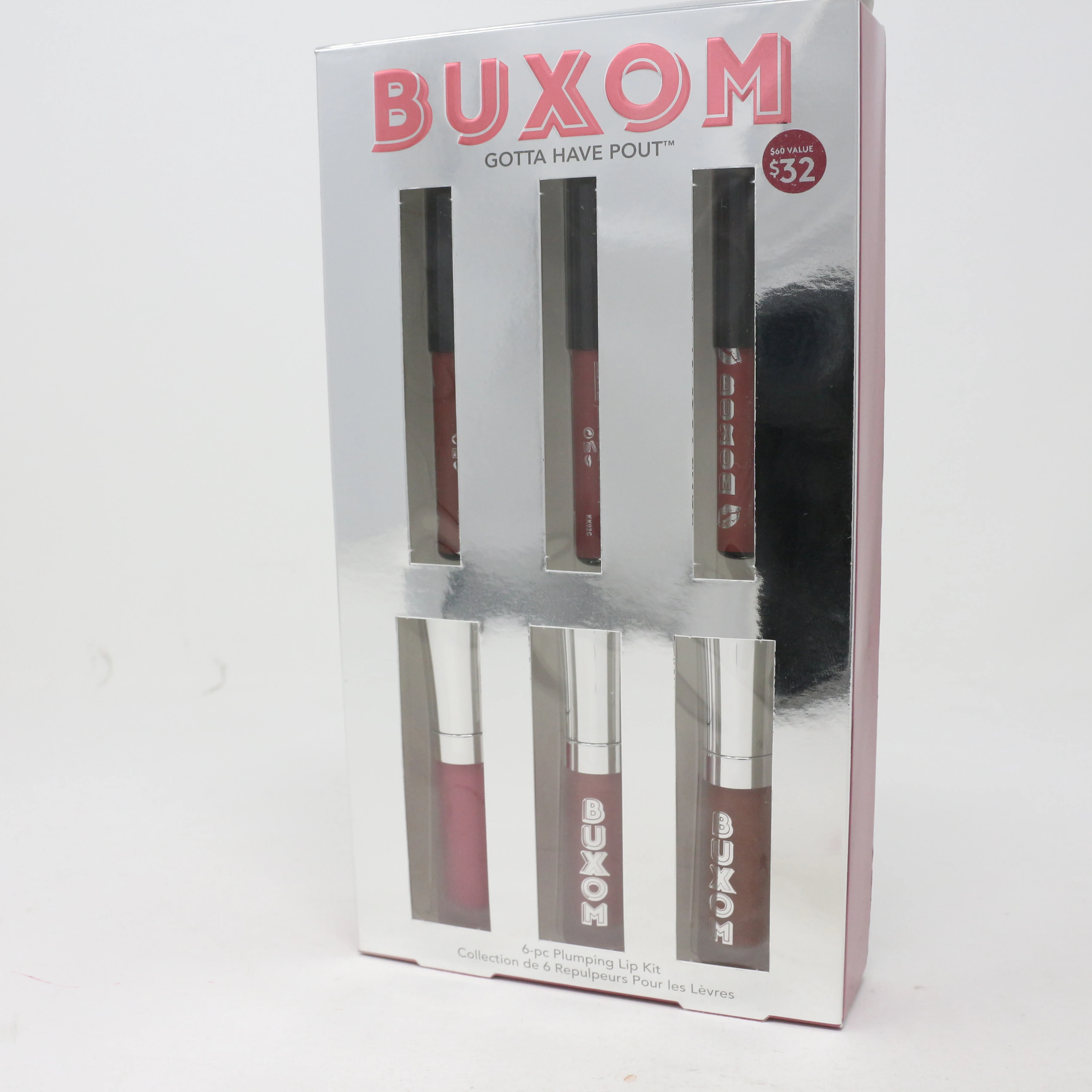 Buxom Gotta Have Pout 6-Pc Plumping Lip Kit  / New With Box