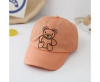 boys and Girls Baseball Cap, Kids Summer Hat & Sunshade Cap orange cap39