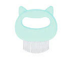 Cat Hair Shell Comb Deshedding Dematting Brush Tangles Removal Comb Pet Grooming Tool green