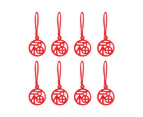 8Pcs Chinese New Year Pendant Spring Festival Bonsai Decor Crafts Accessories-4