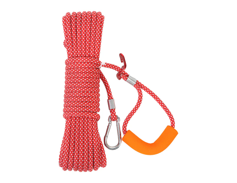 Clothesline Punch-free Wind-proof Heavy-duty Camping Travel Laundry Line Rope for Family Red