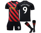 Haaland #9 Jersey Premier League Manchester City 202223 Men's Soccer T-shirts Jersey Set Kids Youths