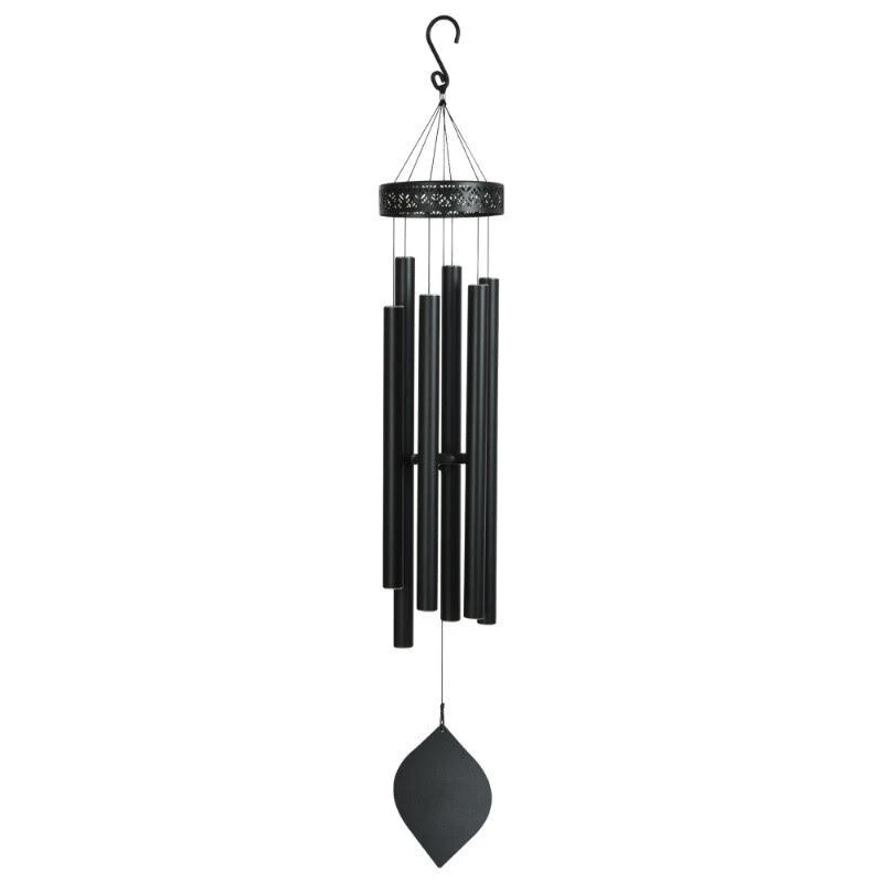 84cm Metal Black 4 Tube Harmonious Wind Chime with Beautiful Tones