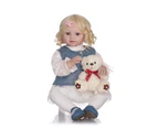 NPK 70cm Soft Silicone Girl Princess Dolls Lifelike Newborn Babies Alive Bebes Reborn Baby for Child Play House Bedtime Toy Gift