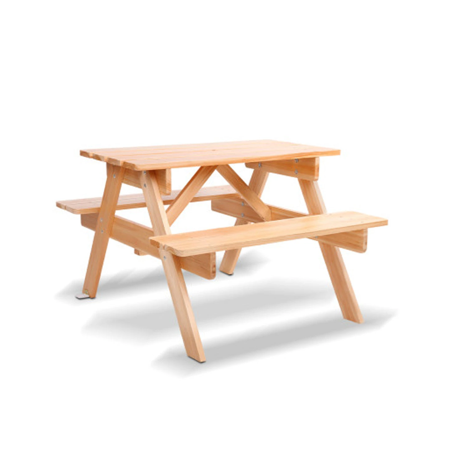 Kids Wooden Picnic Table Set - 4 Seats