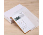 Calculator, Slim Elegant Design, Office/Home Electronics, Dual Powered Desktop Calculator, Solar Power, 10 Digits, Tilted LCD Display, Inclined Design