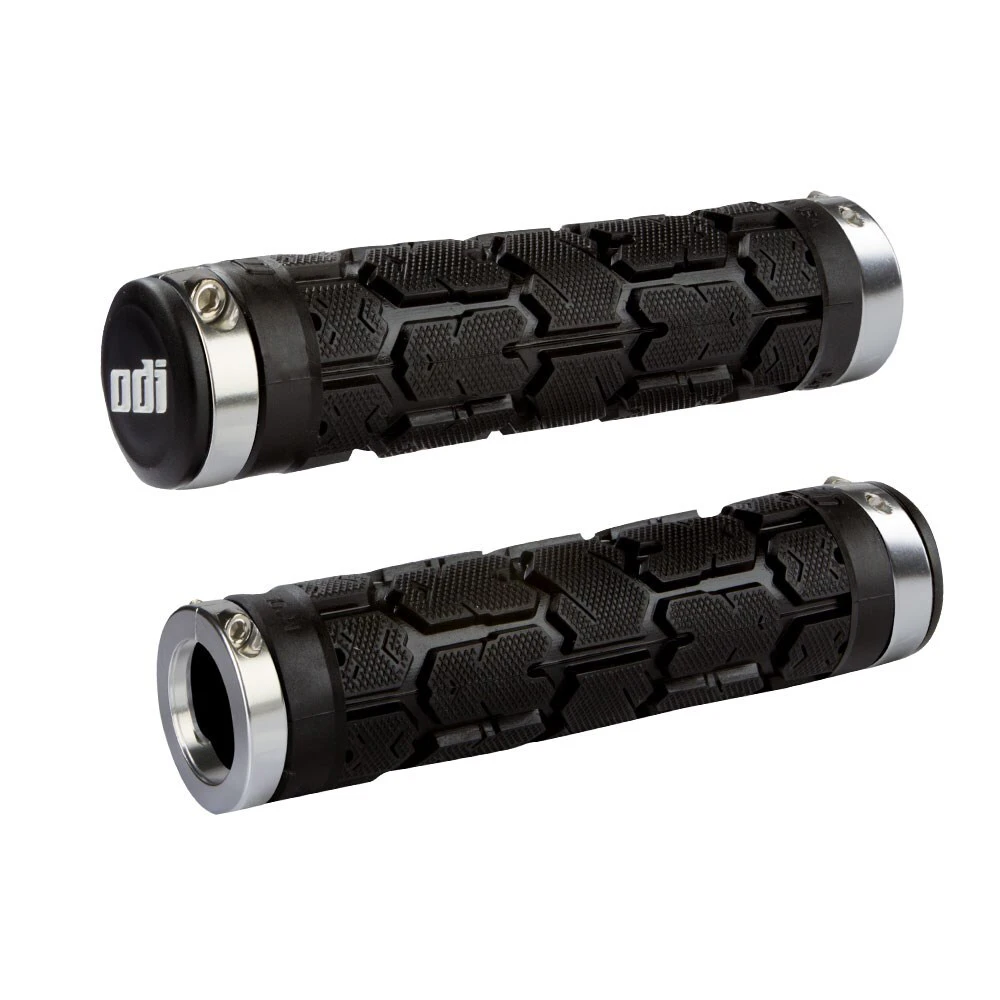 ODI Rogue MTB Lock-On Grip [Colour: Silver] - Silver