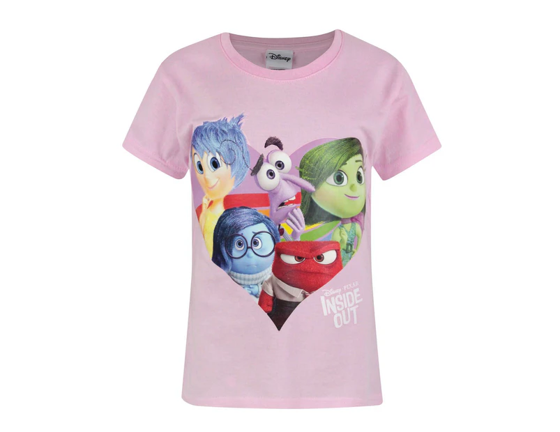 Disney Girls Short Sleeved T-Shirt (Pink)