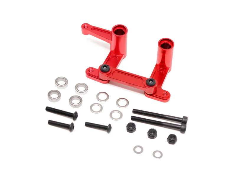 1 Set 1:10 Steering Bellcranks Upgrade Replacement Aluminum Alloy Perfect Matching Steering Bellcrank Set for Traxxas Slash 2WD Red