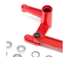 1 Set 1:10 Steering Bellcranks Upgrade Replacement Aluminum Alloy Perfect Matching Steering Bellcrank Set for Traxxas Slash 2WD Red