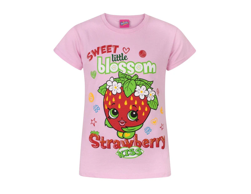 Shopkins Girls Short Sleeved T-Shirt (Pink)