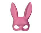 Bunny Mask, Women'S Masquerade Rabbit Mask For Birthday Easter Halloween Eve Party Accessory,Pink