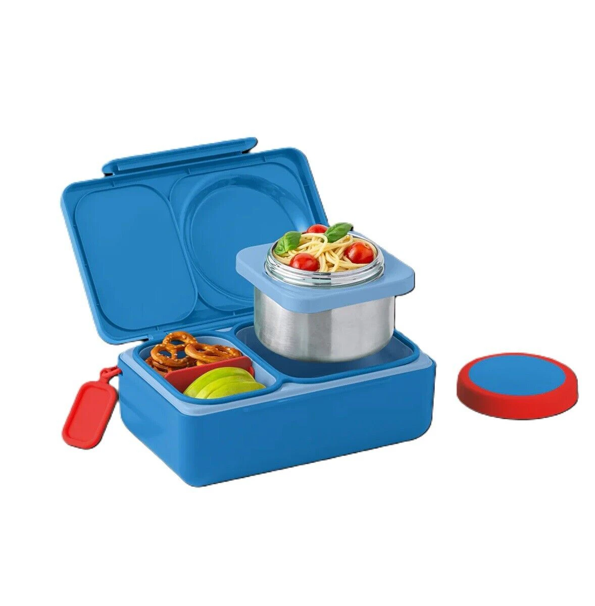 OmieBox UP Hot & Cold Lunch Box Kids Food Storage Container - Cosmic Blue