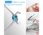 Nail Clippers For Thick Nail - Wide Jaw Opening Oversized Stainless Steel Toenail Clipper Cutter Trimmer with Nail File For Thick Nails