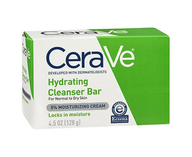 Cerave Hydrating Cleanser Bar, 4.5 Oz