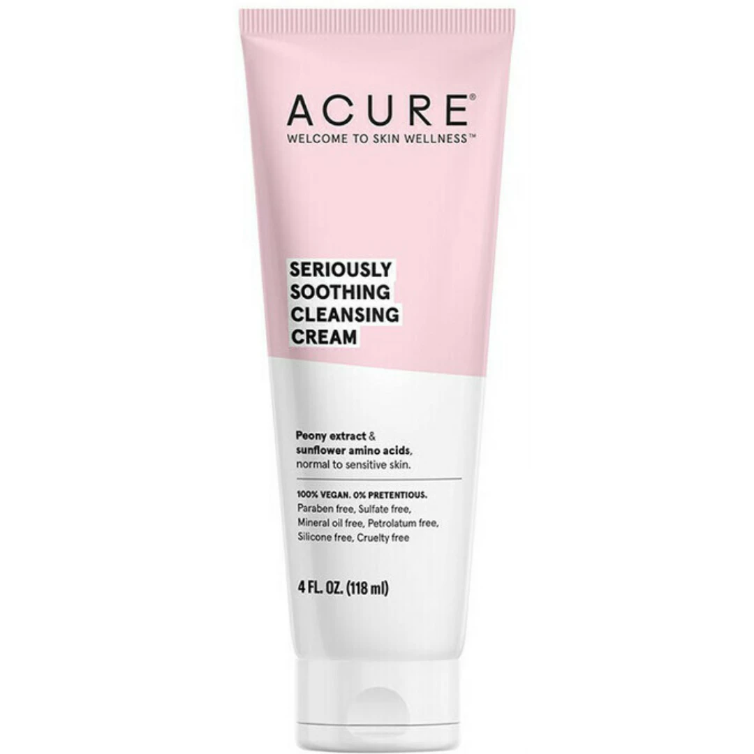 Acure Seriously Soothing Natural Cleansing Cream For Sensitive Skin118 ml