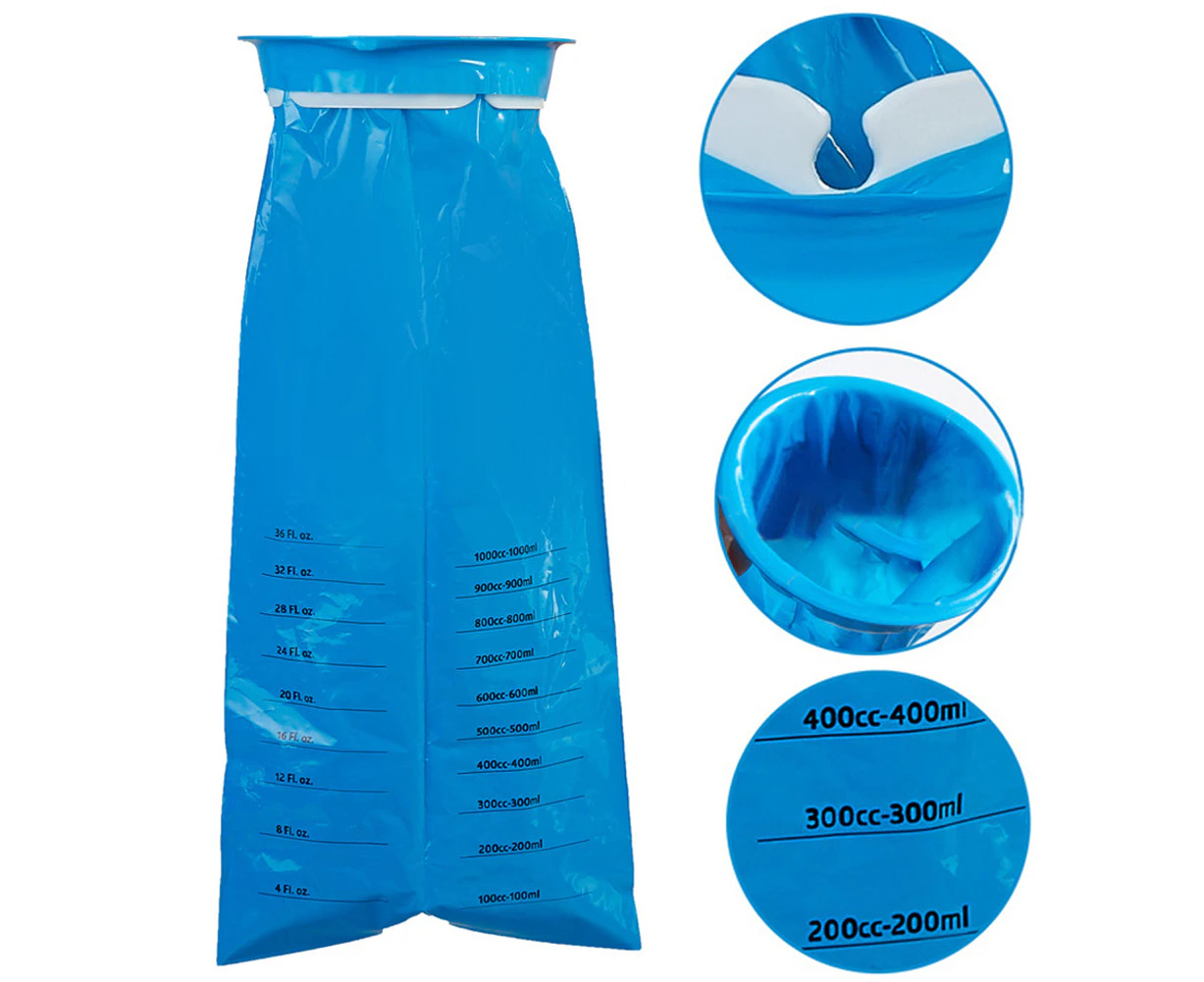 50Pcs 1000ml Disposable Waste Travel Car Boat Motion Sickness Nausea Vomit Bags