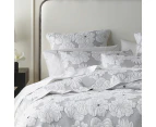 Bianca Leona Polyester Bedspread w/ 2 Pillowcases/Cushion Cover Set White - White