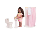 Our Generation Sweet Bathroom Set Dollhouse Furniture for 18-inch Dolls