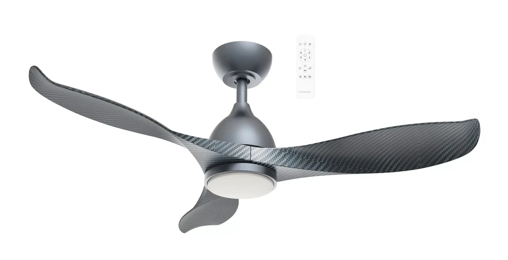 Martec Scorpion 1320mm Smart DC Ceiling Fan + Light with WiFi Remote Graphite/Carbon