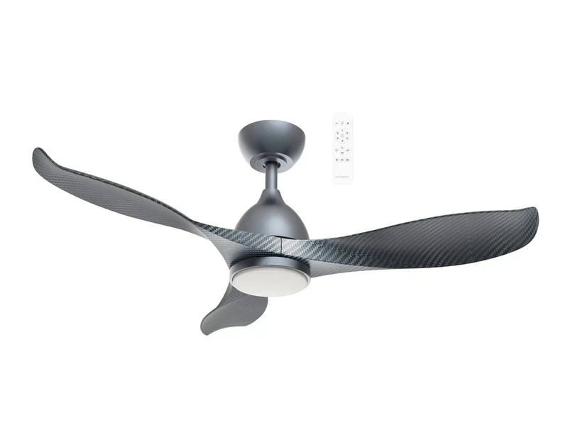 Martec Scorpion 1320mm Smart DC Ceiling Fan + Light with WiFi Remote Graphite/Carbon