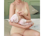 1 pcs Women's Maternity Tops Nursing Cami Tanks with Built in Bra Long - Skin tone