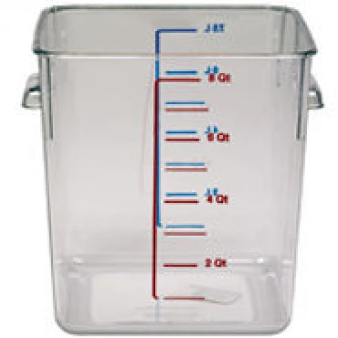 Rubbermaid Prosave 6308 Food Storage Container Square - Last Stock - Clear 7.6L