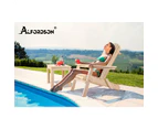 ALFORDSON Adirondack Chair Table 2PCS Set Wooden Outdoor Furniture Beach Wood