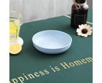 Dinner Plate Solid Color Easy Cleaning Microwave Safe Food Grade Tableware Round Shape Food Plate Home Anti-Slip Base Dinner Dish Kitchen Supplies-Blue