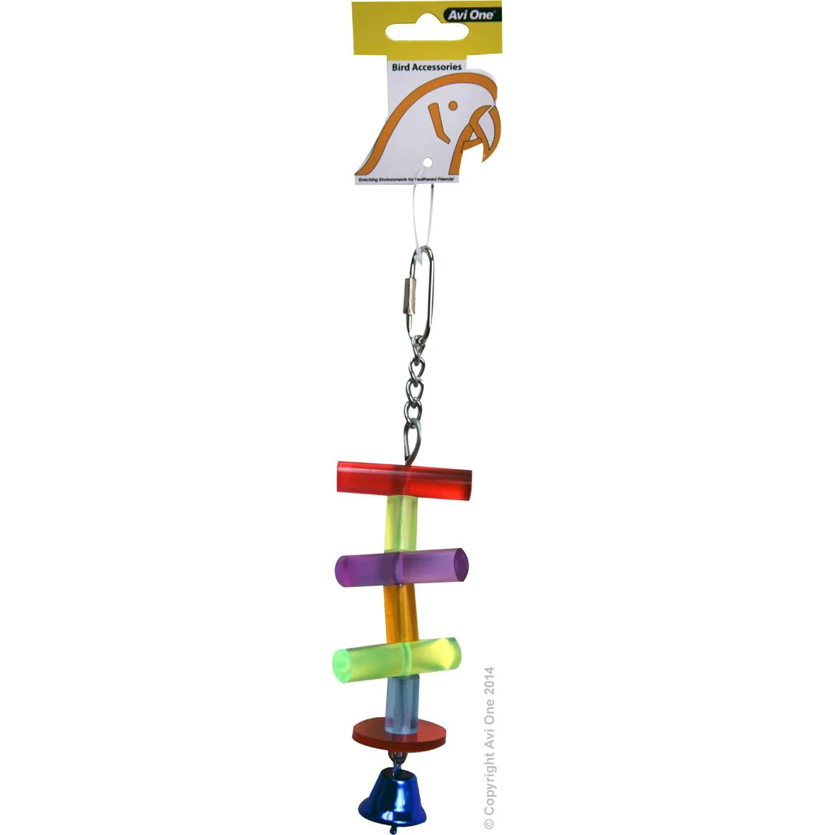 Avi One Acrylic Bird Toy Splillikin Bunch with Bell 22403