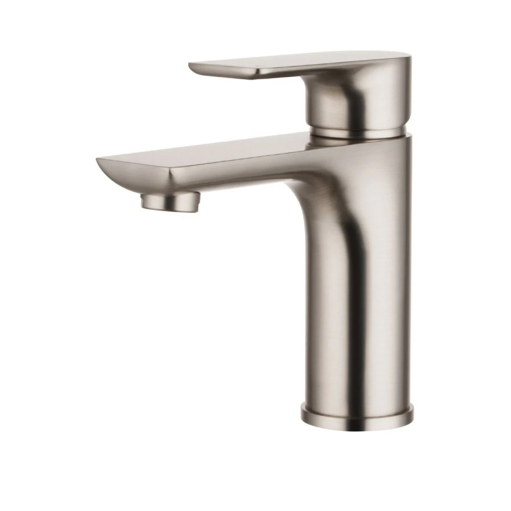 AQUAPERLA VOG Brushed Nickel Basin Mixer Tap