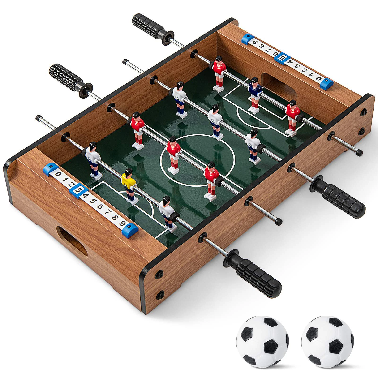 Costway Foosball Table Soccer Gaming Desk Football Game Set Indoor Shoot Game Family Party