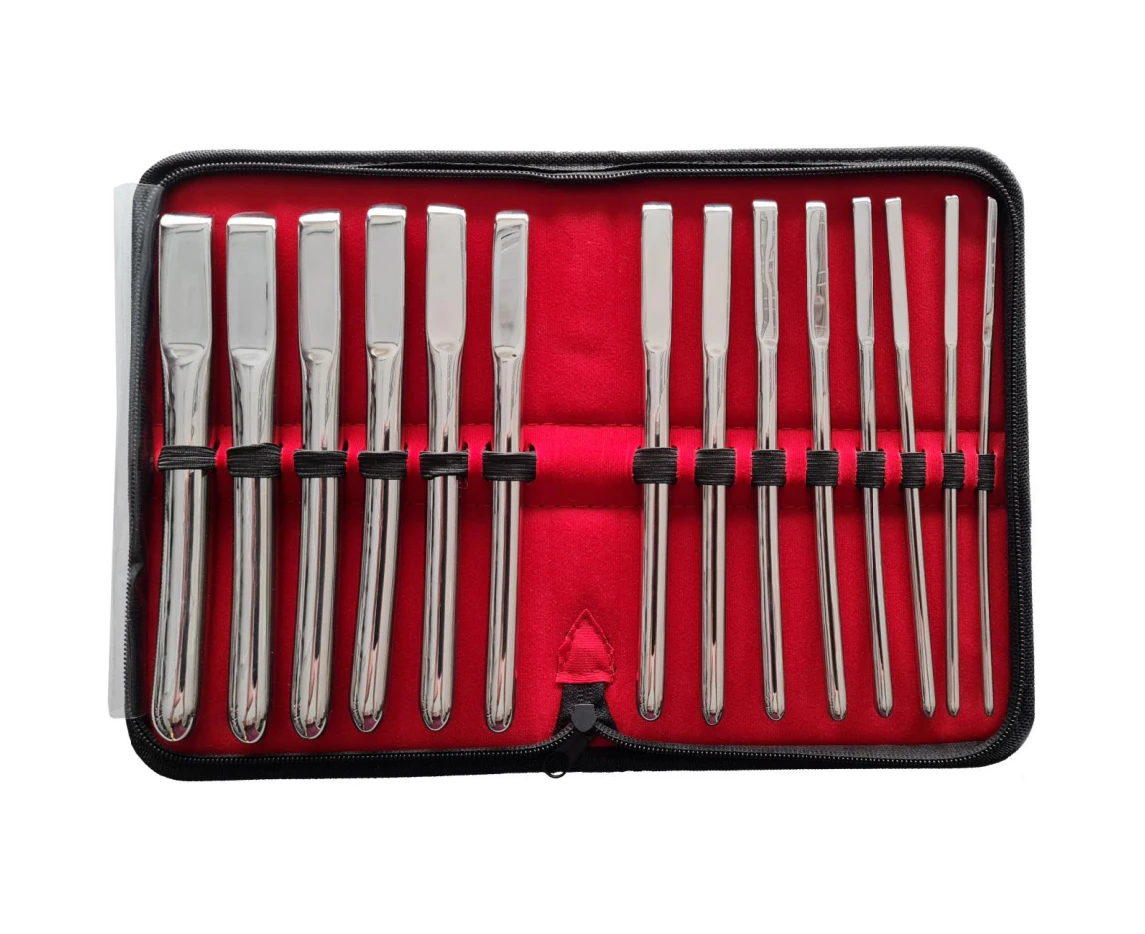 Stainless Steel Hegar Uterine Dilator 14 Piece Set