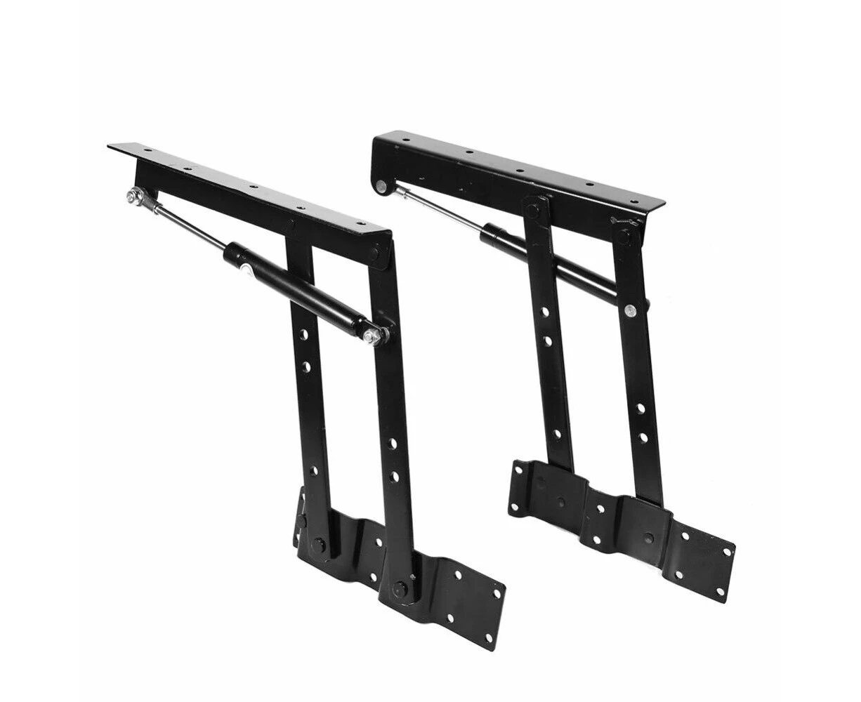 Oweite 2 Pieces Heavy Duty Steel Lift Up Coffee Table Hardware Top Lifting Frame Furniture Anti-rust Durable Load Capacity 50kg/100lb