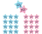 Gender Reveal Baby Shower Party Games Team Boy or Girl Stickers Vote Favours