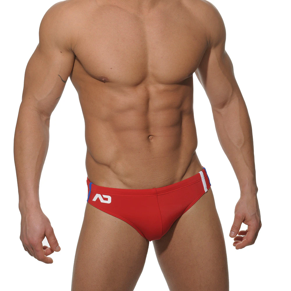 Addicted Low Cut Sports Swim Brief ADS005 Red