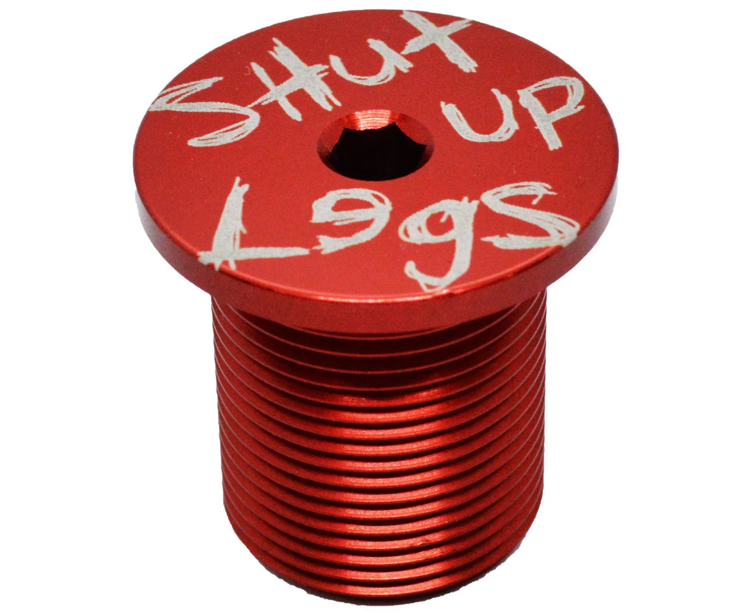 Capped Out Shut Up Legs M24 BMX Stem Cap - Red