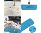 6pcs Microfiber Spray Mop Replacement Heads for Wet Dry Mops Blue